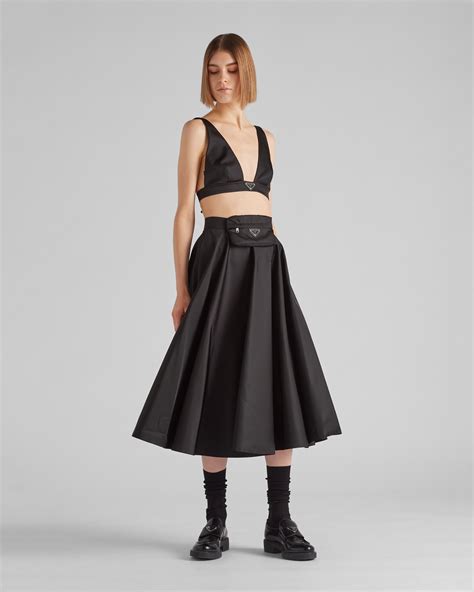 prada nylon skirt.